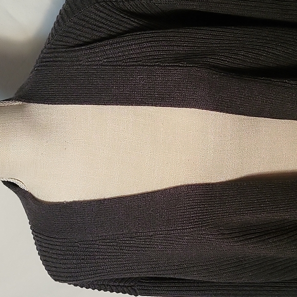 NWT Black Quince Organic Cotton Oversized open Cardigan Sweater Small - Picture 4 of 7